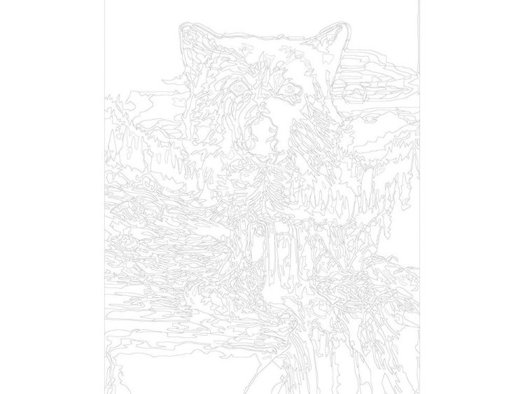 Картина по номерам «Северные волки» — картинка 3