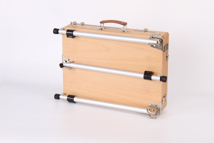 Этюдник напольный, металл. ножки, бук, 46,5x33x8,4 см, Vista-Artista — картинка 4