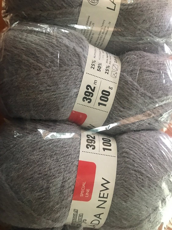 Пряжа Семеновская Lada NEW (56), стальной 5 шт. по 100 г — картинка 4