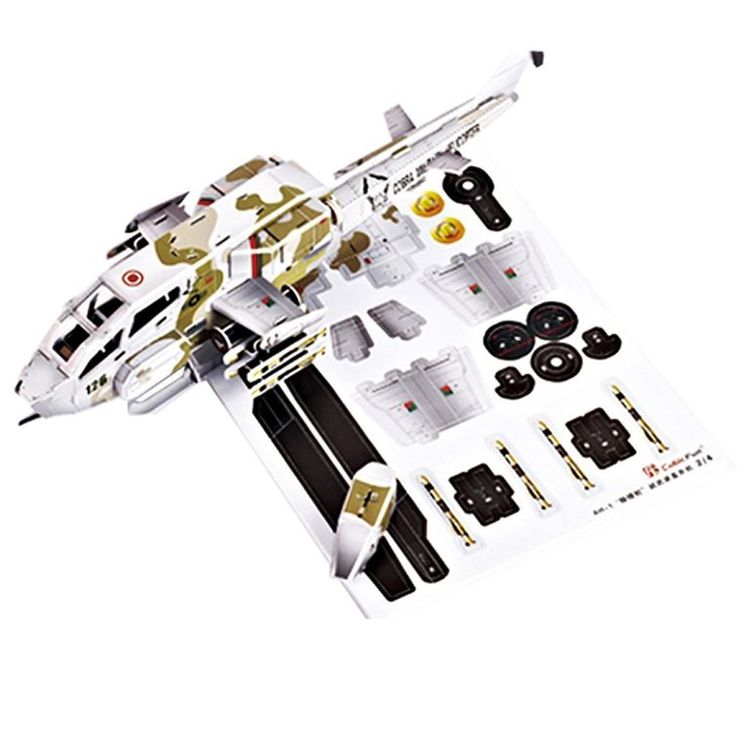 3D-пазл CubicFun 2в1 Истребитель СУ-35 и Вертолет AH-1 Кобра — картинка 4