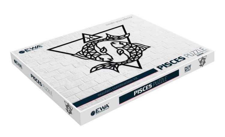 Деревянный интерьерный пазл, панно «Рыбы», EWA Design — картинка 2