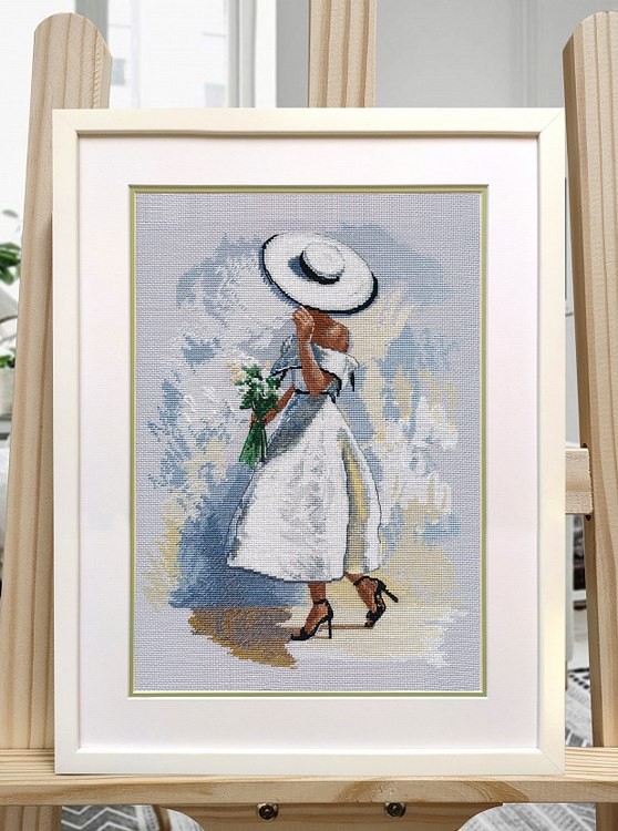 Набор для вышивания «Незнакомка в белом» — картинка 5