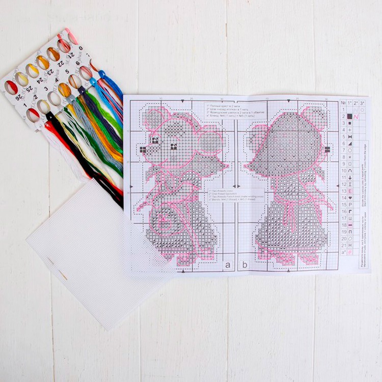 Набор для вышивания «Мышка-норушка» — картинка 2