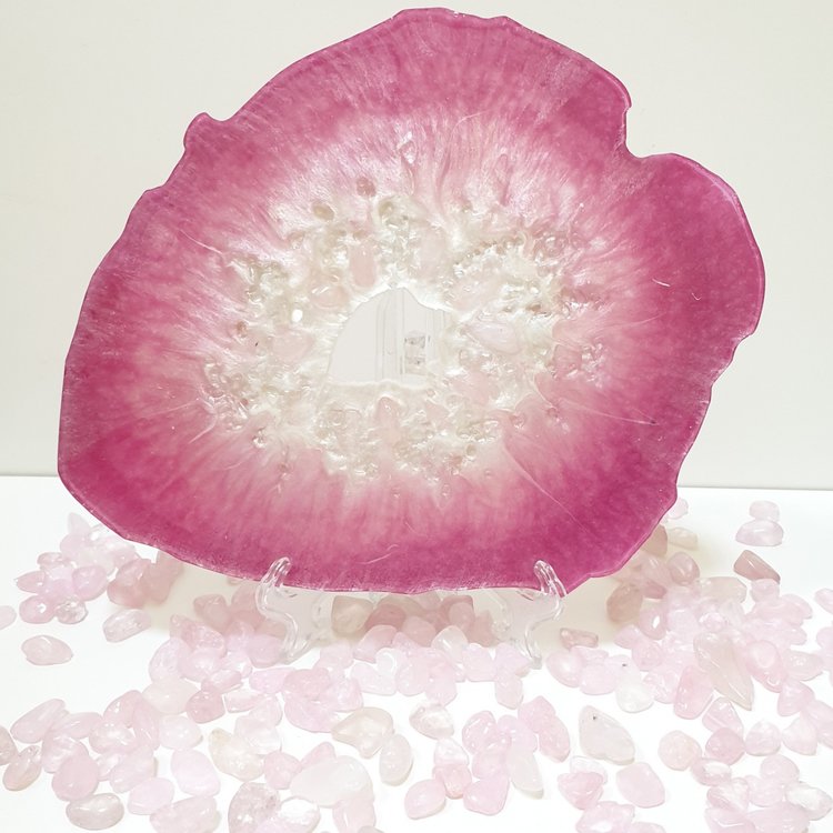 Силиконовый молд для эпоксидной смолы - Срез камня (большая жеода), ResinArt — картинка 7