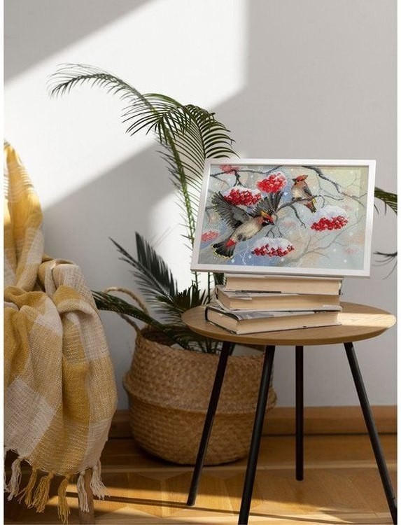 Набор для вышивания «Прилетели свиристели» — картинка 7