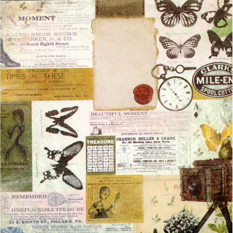 Набор бумаги «Силуэт бабочки» — картинка 16