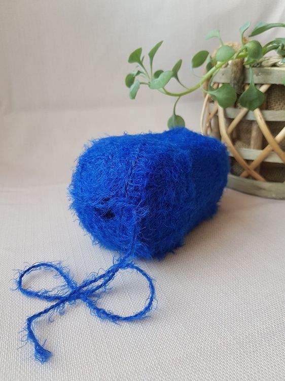 Пряжа Камтекс Хлопок травка (019), василек, 5 шт. по 100 г — картинка 3