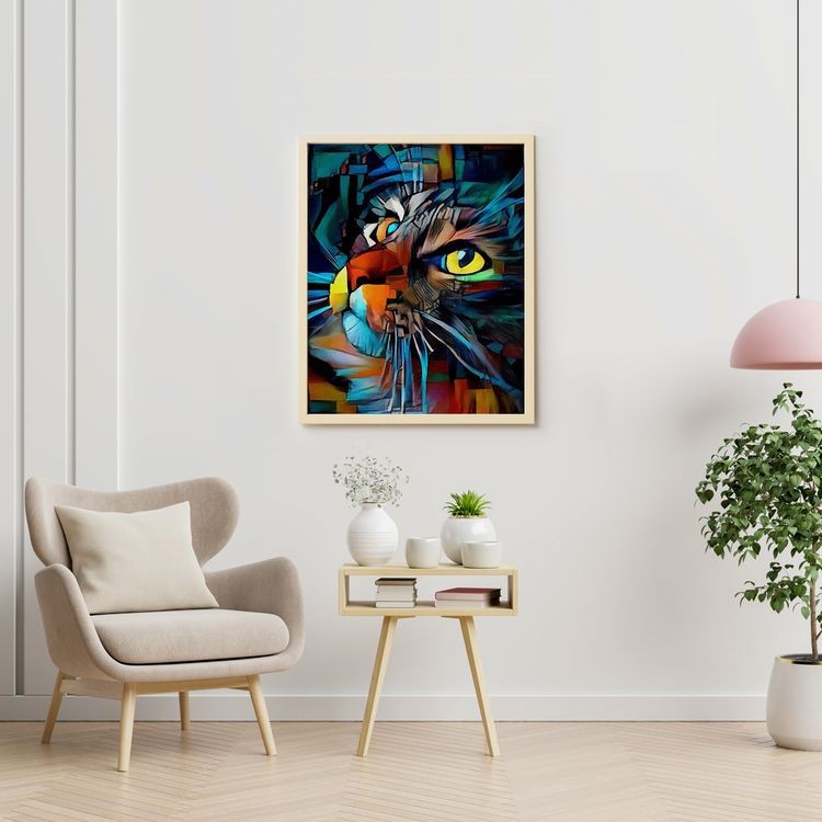 Картина по номерам «Кошачий арт» — картинка 4