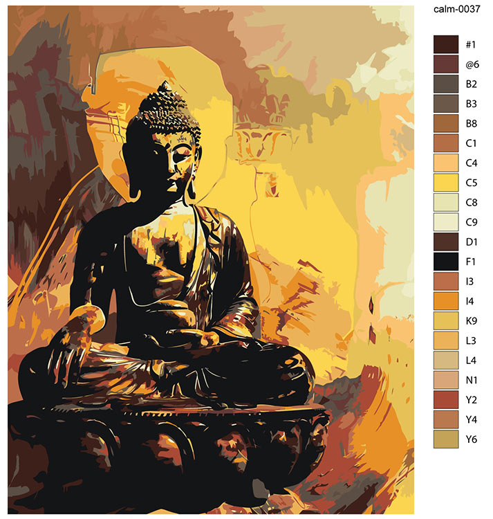 Картина по номерам «Религия, буддийская тематика: Будда» — картинка 2