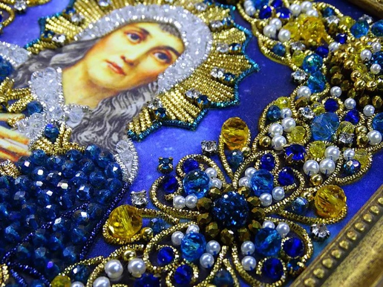 Набор вышивки хрустальными камнями «Святая Ксения» — картинка 5