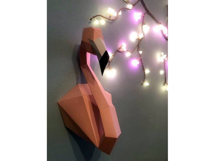 Бумажная модель для склеивания трофей «Фламинго» — картинка 4