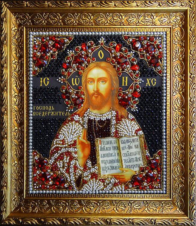 Набор вышивки хрустальными камнями «Вседержитель» (красный) — картинка 8