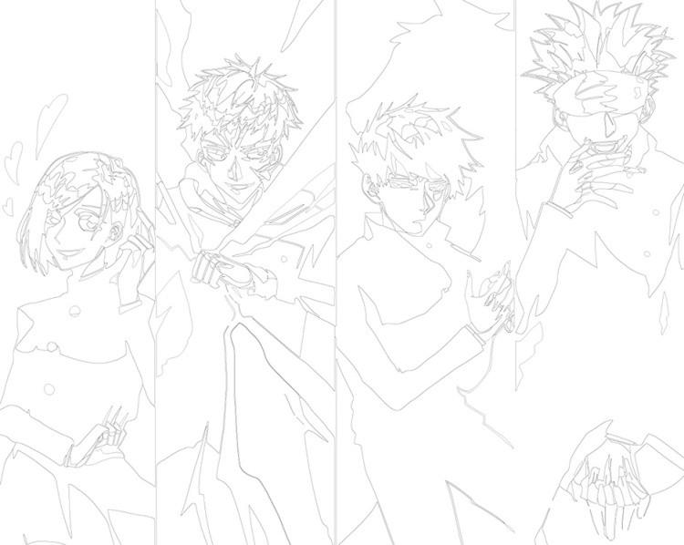 Картина по номерам «Аниме манга Магическая битва 40x50» — картинка 3