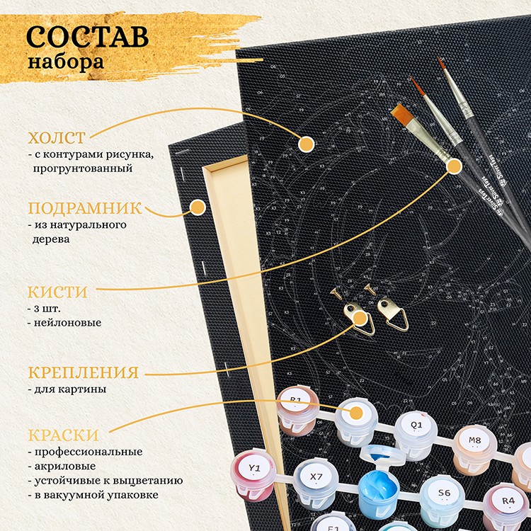 Картина по номерам «Черный холст Вкус вина» — картинка 2