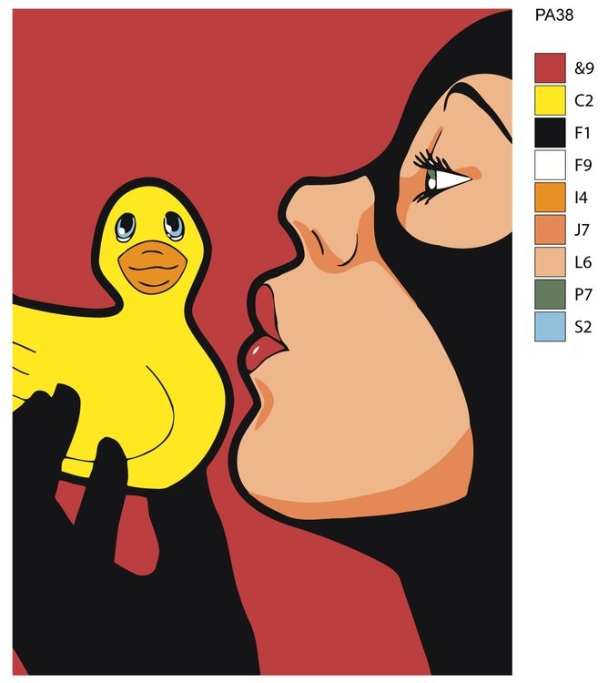 Картина по номерам «Женщина-кошка» — картинка 2