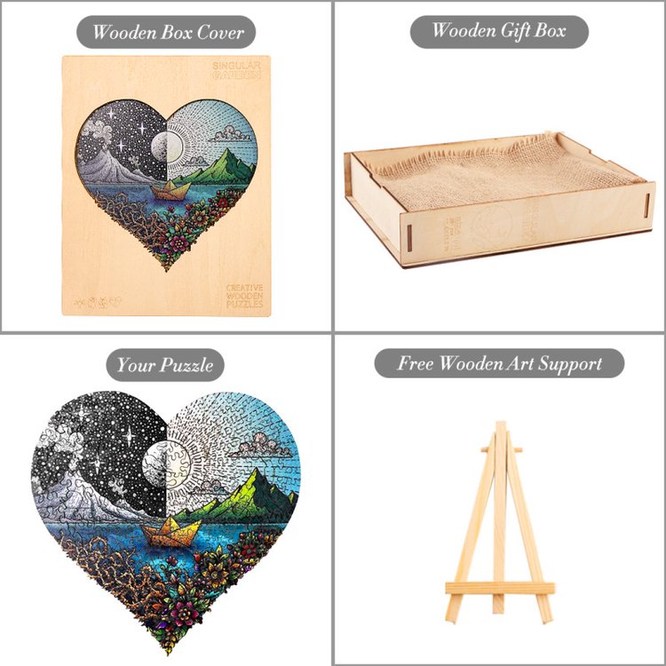 Деревянные пазлы «День и ночь L», Woodbests — картинка 5