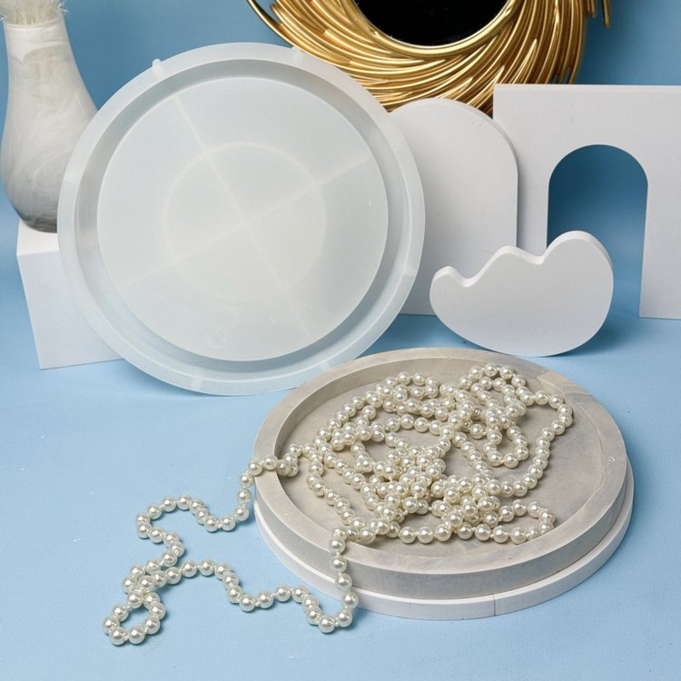 Силиконовый молд - Блюдо круг, d21 см, 1 шт. — картинка 4