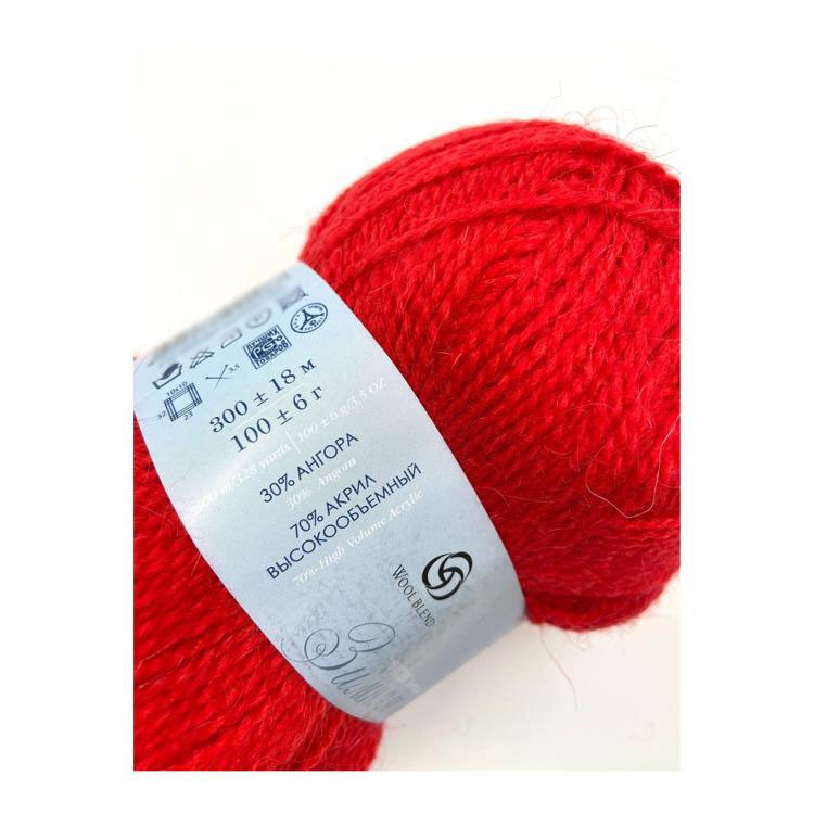 Пряжа Пехорка Великолепная (88), красный мак, 5 шт. по 100 г — картинка 5