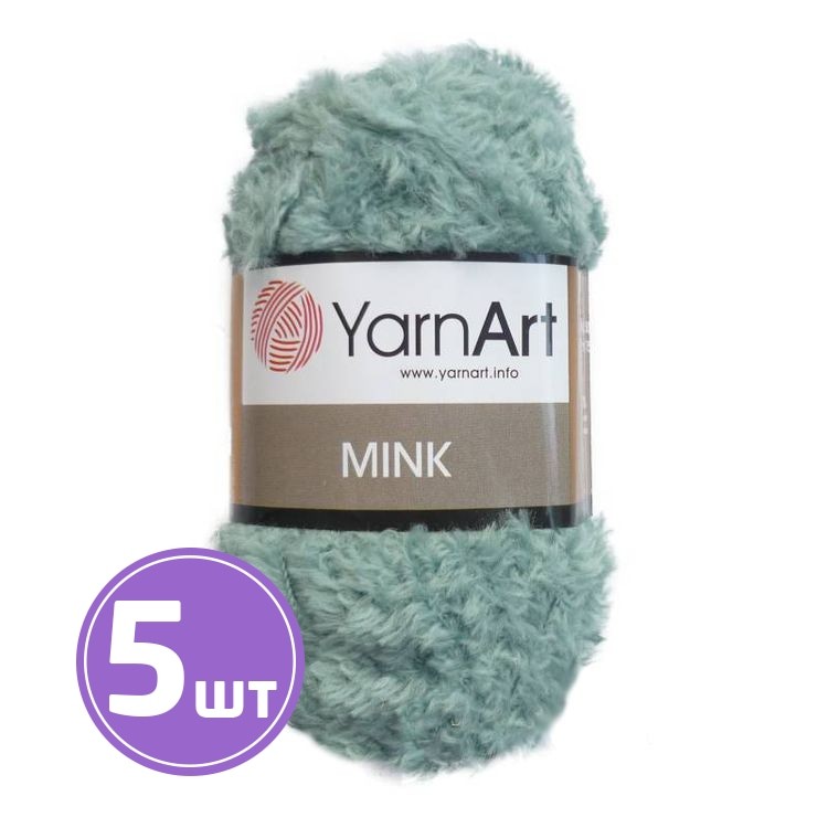 Пряжа YarnArt Mink (348), темно-водяной, 5 шт. по 50 г