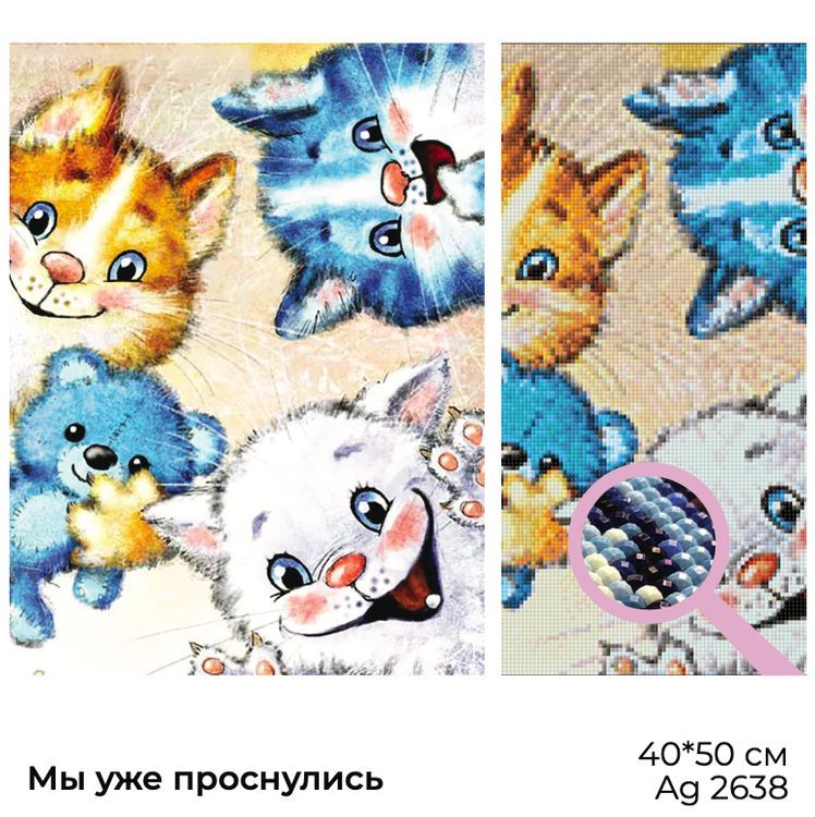 Алмазная вышивка «Мы уже проснулись» — картинка 2
