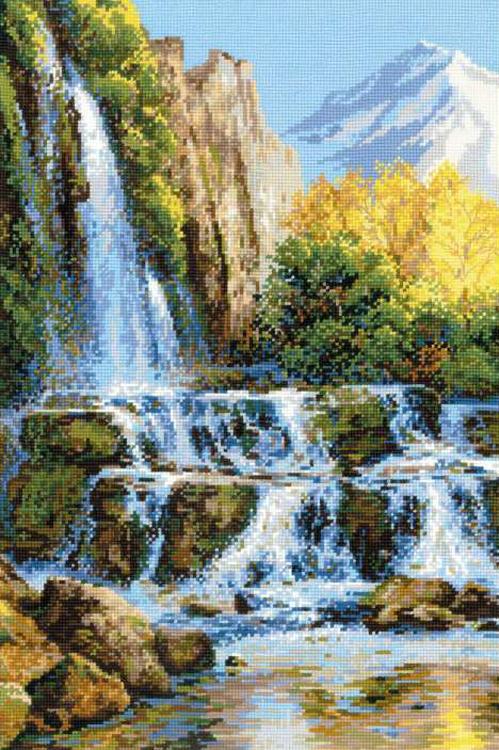 Набор для вышивания «Пейзаж с водопадом»