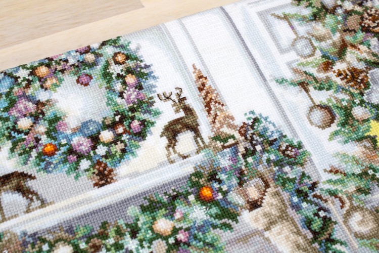 Набор для вышивания крестом «Рождественский Интерьер» — картинка 7