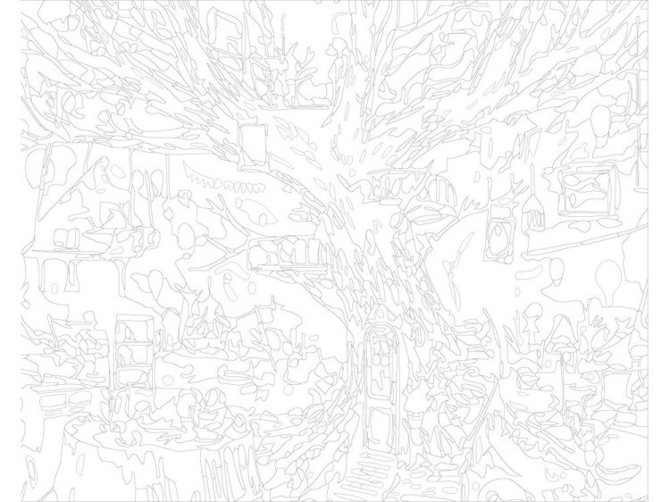 Картина по номерам «Домик на дереве» — картинка 3