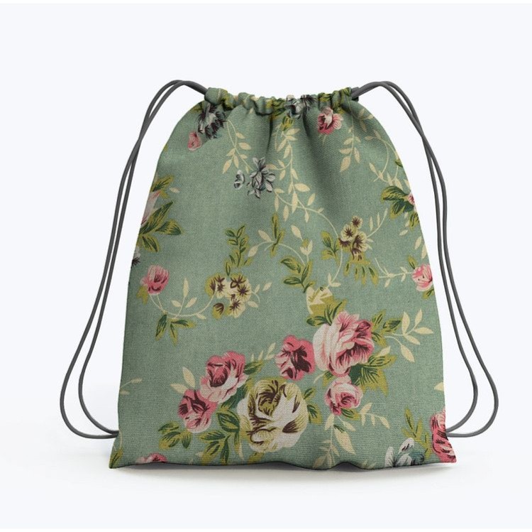 Ткань льняная, 3 м x 150 см, 140 г/м², цвет: зеленый, принт, TBY — картинка 7