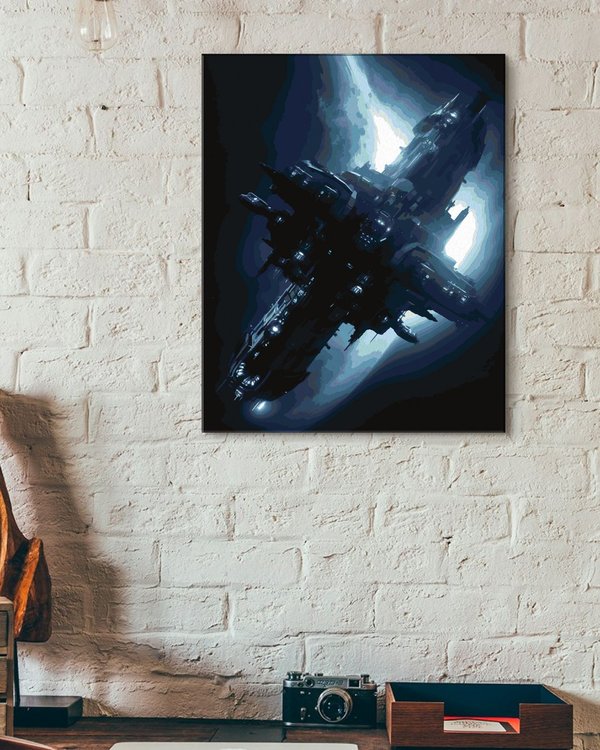 Картина по номерам «Пиратская космическая станция» — картинка 3