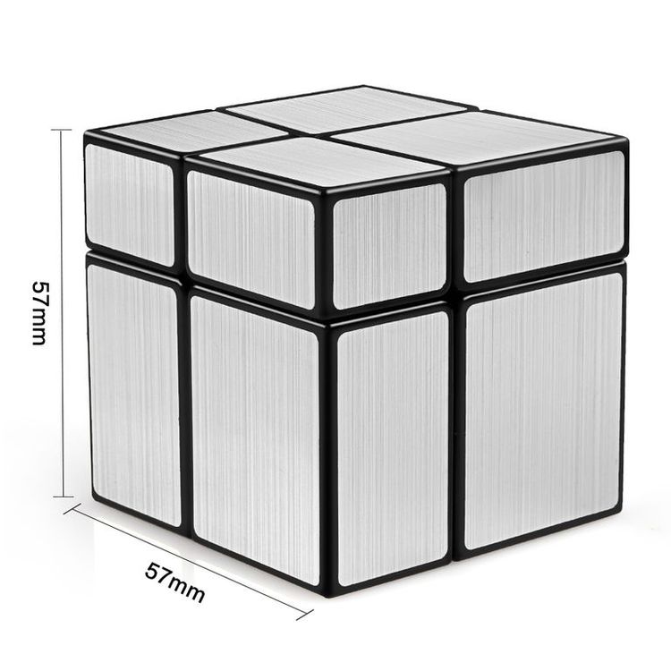 Зеркальный Кубик 2x2x2 непропорциональный (серебряный) — картинка 2