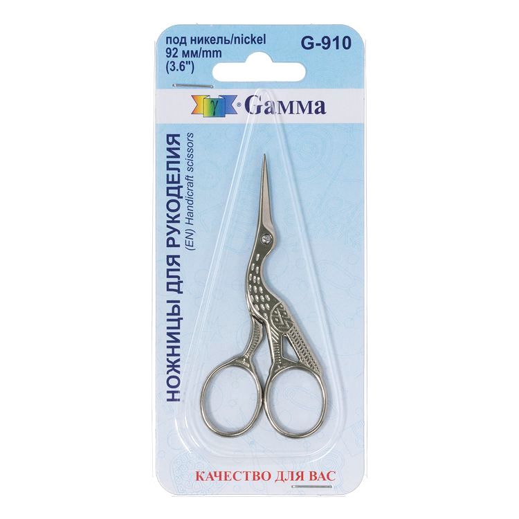 Ножницы для рукоделия «Цапельки», в блистере, 92 мм, Gamma — картинка 2