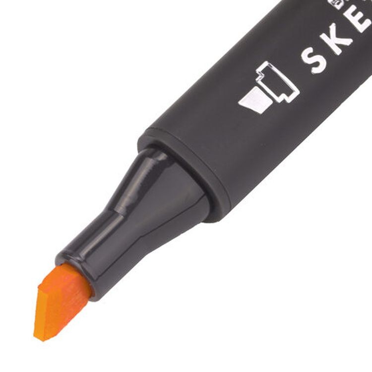 Маркер для скетчинга двусторонний 1 мм - 6 мм BRAUBERG ART CLASSIC, цвет: неаполитанский оранжевый — картинка 3