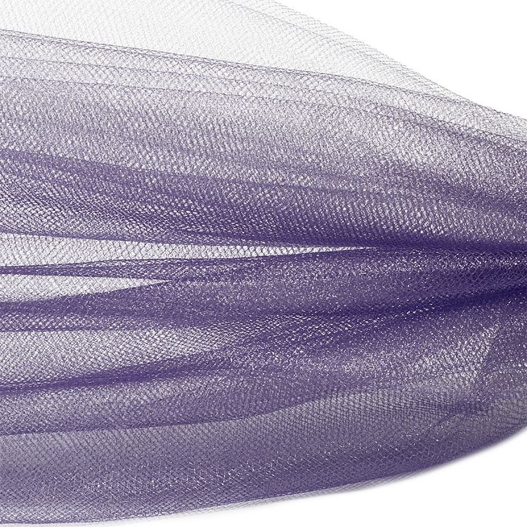 Фатин Kristal средней жесткости, блестящий, 5 м, ширина 300 см, 100% полиэстер, цвет: пудрово-сиреневый — картинка 2