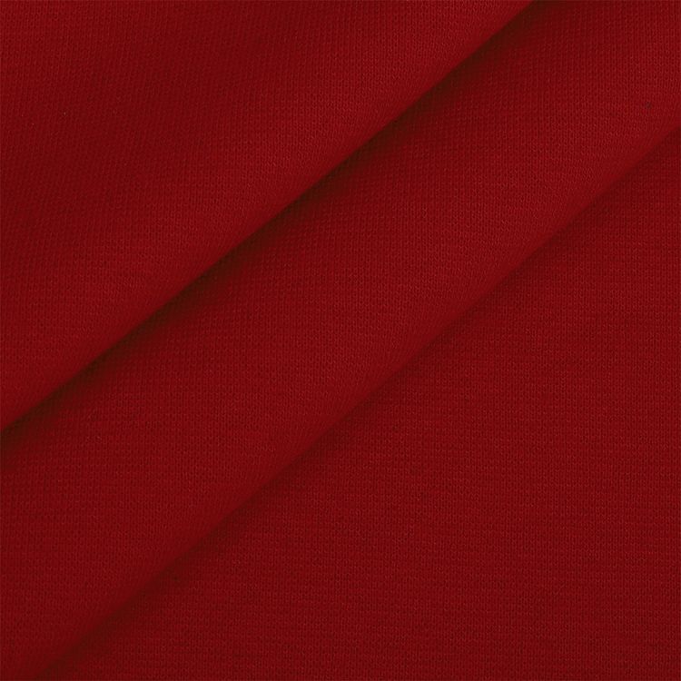 Ткань трикотаж Рибана с лайкрой, 3 м, ширина 80-90 см, 215 г/м2, опененд, цвет: красный, TBY — картинка 4