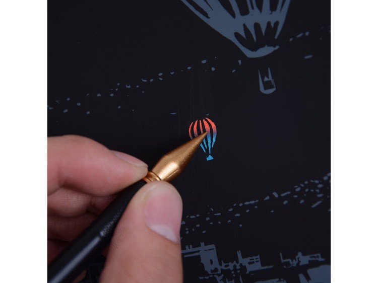 Скретч-картина «Воздушные шары» (цветная) — картинка 5