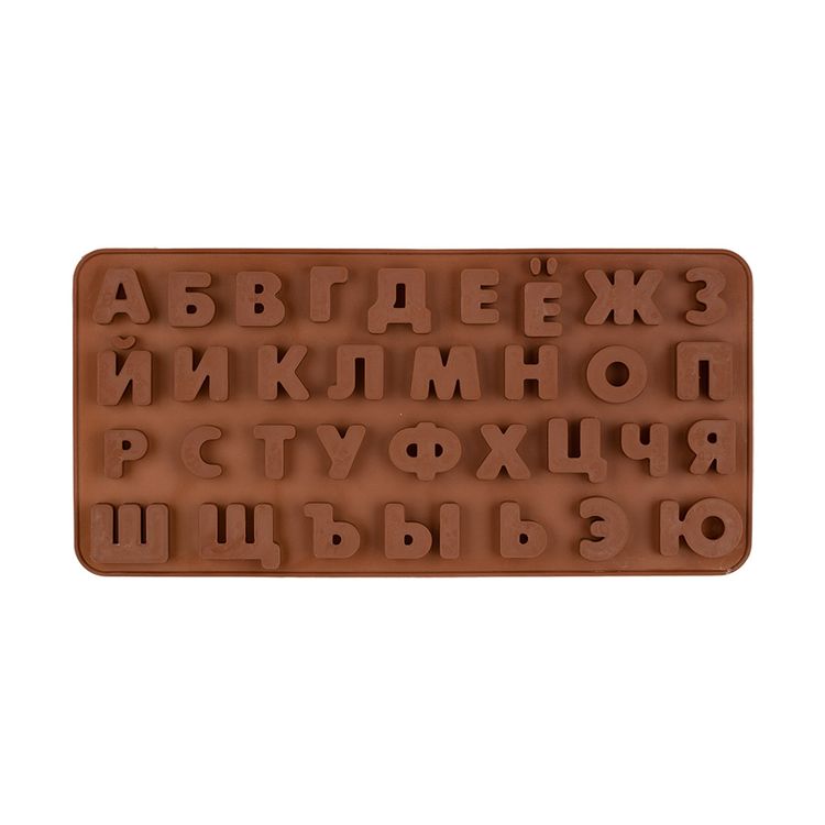 Форма силиконовая для конфет «Алфавит», 24,8x12x1,1 см, S-CHIEF