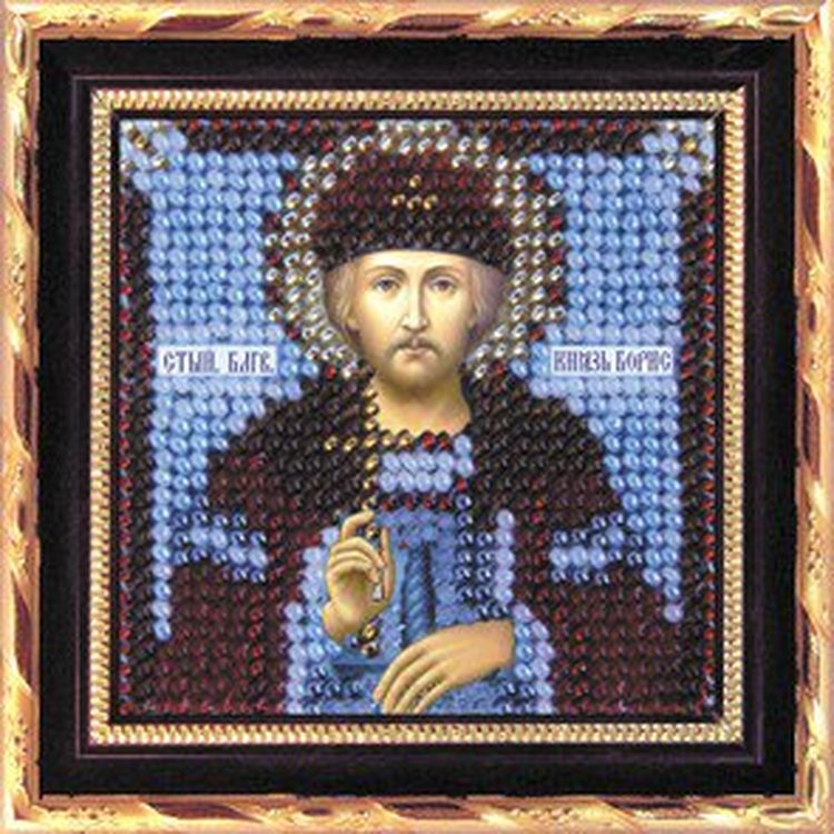 Рисунок на ткани «Икона. Святой Князь Борис»