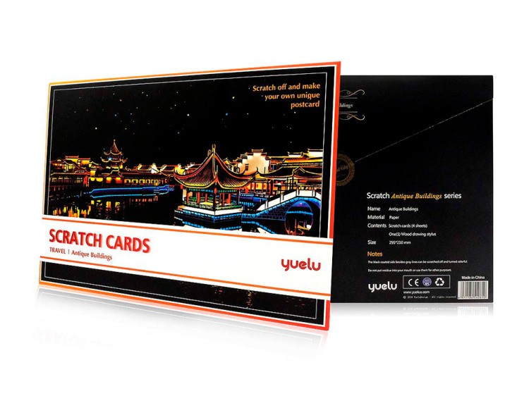 Скретч-набор «Antique Buildings» (цветные) — картинка 5