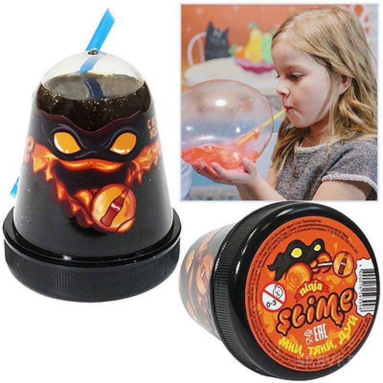 Лизун Slime «Ninja», с ароматом колы — картинка 4