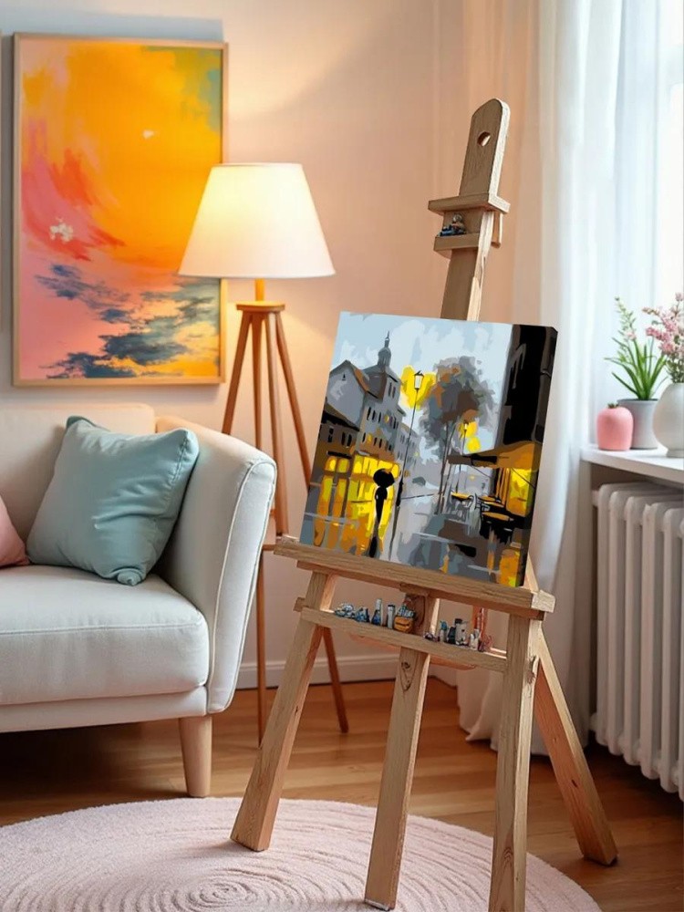 Картина по номерам «Свет вечерних фонарей» — картинка 9