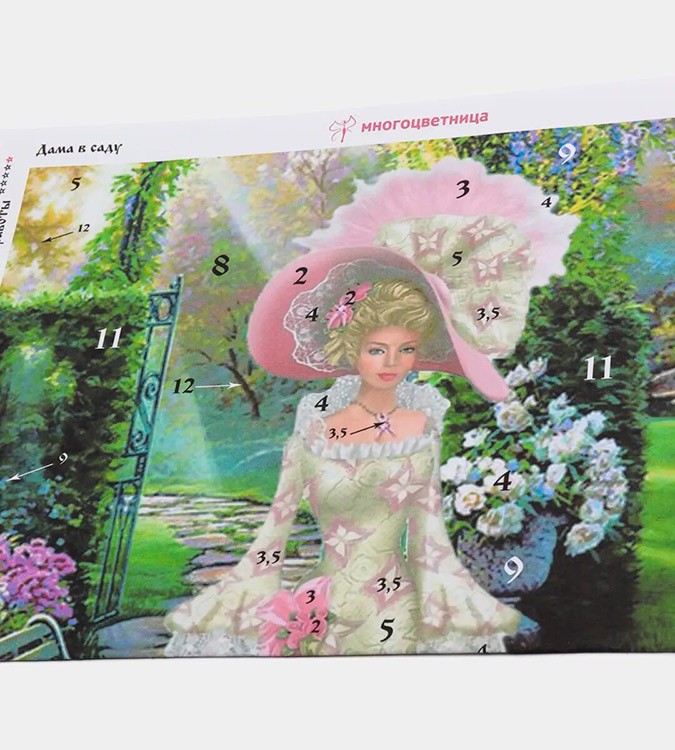 Набор для вышивания «Дама в саду» — картинка 3