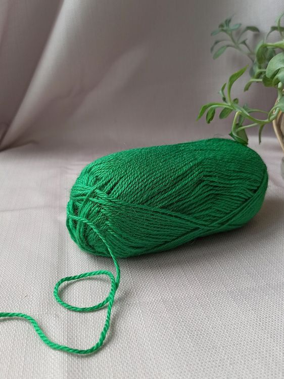 Пряжа Камтекс Бамбино (044), трава, 5 шт. по 50 г — картинка 3