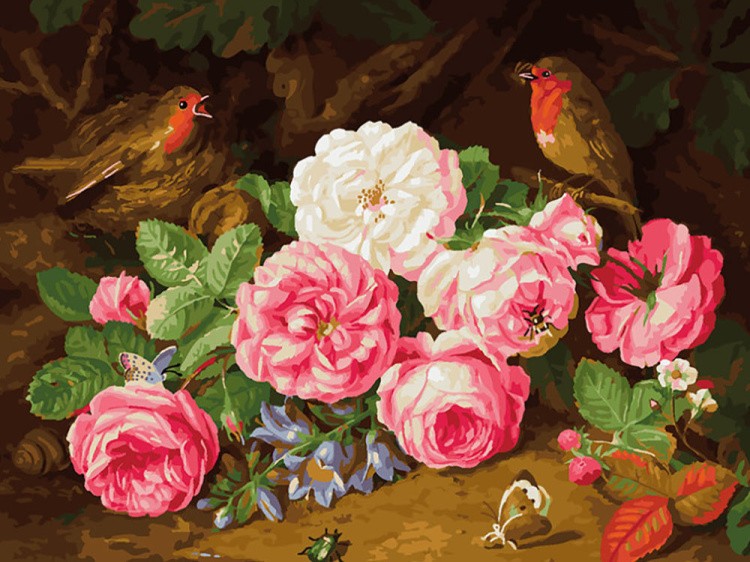 Картина по номерам «Фламандские розы»