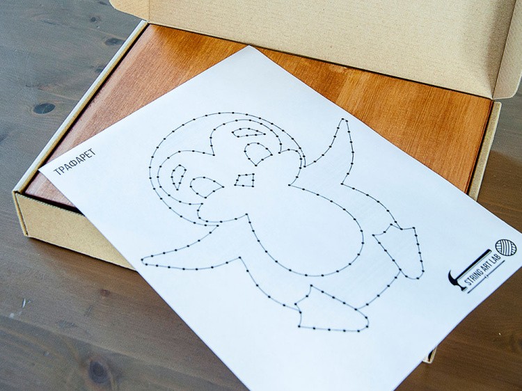 Набор для творчества STRING ART «Пингвин» — картинка 4