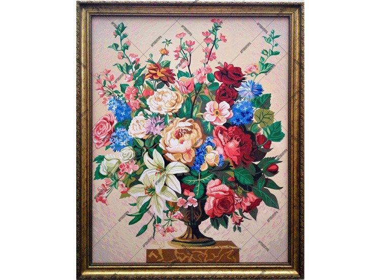 Картина по номерам «Букет «Цветочное изобилие» — картинка 4