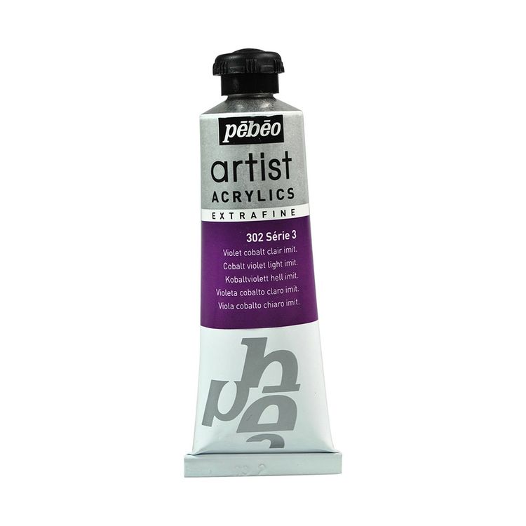 Краска акриловая Pebeo Artist Acrylics extra fine №3 (Кобальт светло-фиолетовый имит), 37 мл