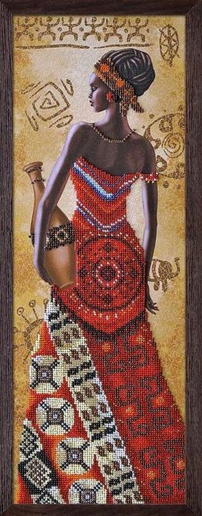 Набор для вышивания «Африканка с кувшином»