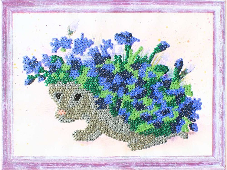 Мозаика из пайеток «Цветочный еж» — картинка 2