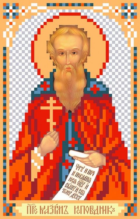 Рисунок на ткани «Святой Максим исповедник»