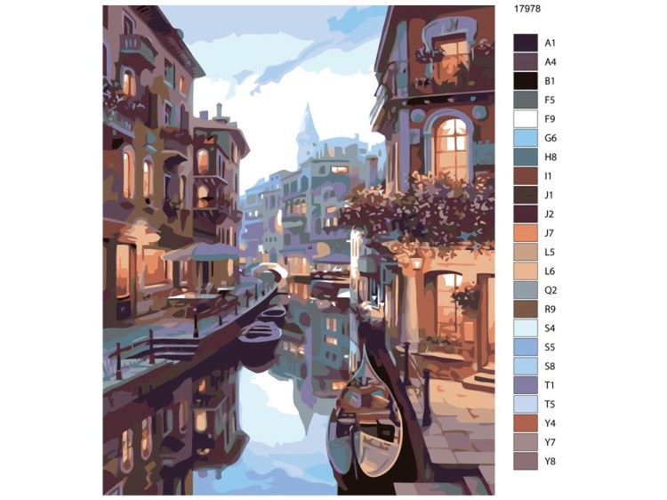 Картина по номерам «Каналы Венеции» — картинка 2